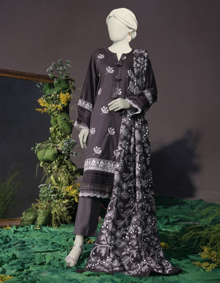 J. 03 PC STITCH SUIT / GREY -1744