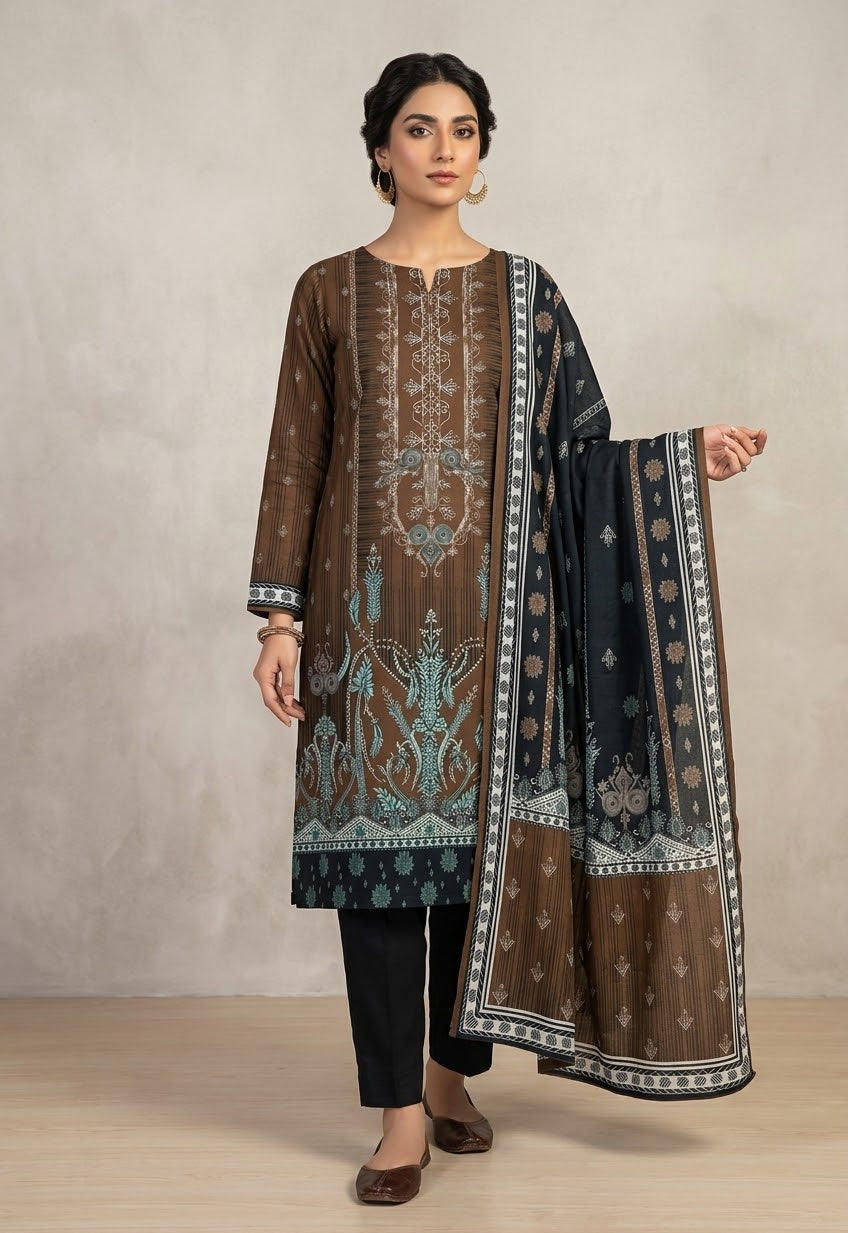 BEECHTREE 3PC UNSTITCH KHADDAR