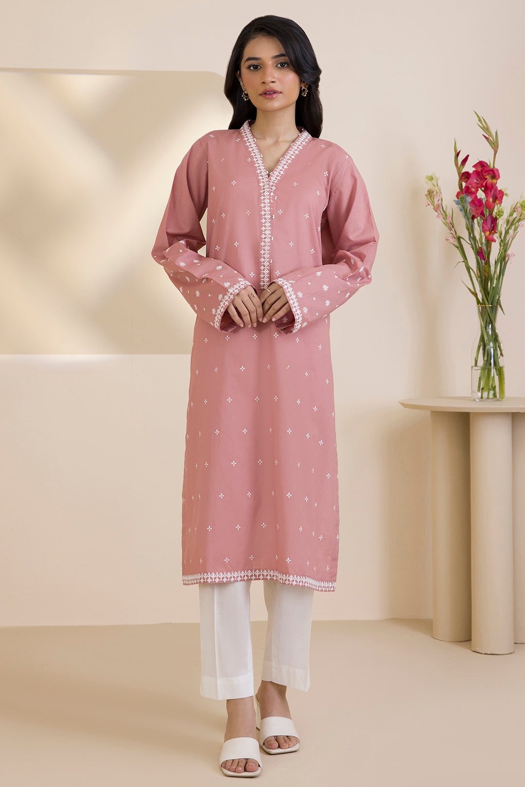 ZELLBURY 01PC STITCH KURTI/PINK-2512591
