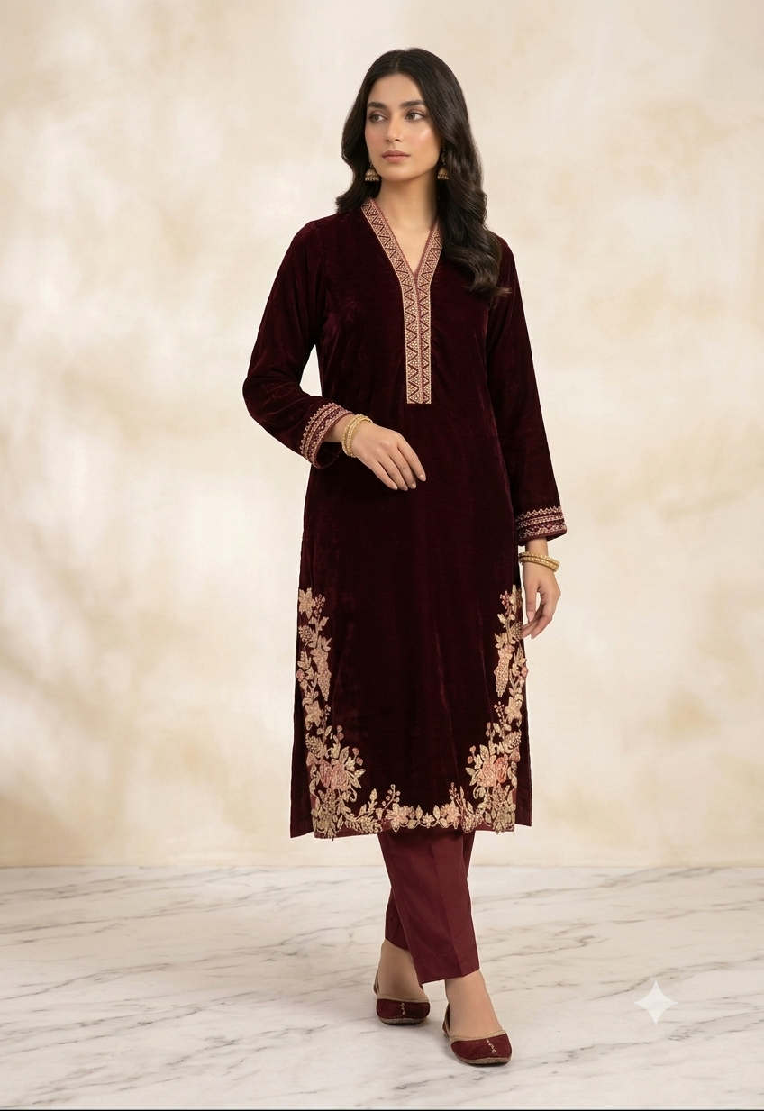 DHANAK 2PC STITCH HEAVY EMB BRIDAL