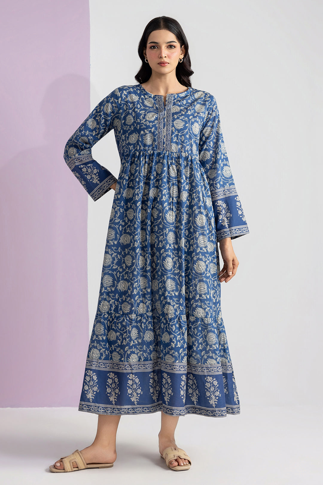 ZELLBURY 01PC STITCH TUNIC/BLUE-2612042
