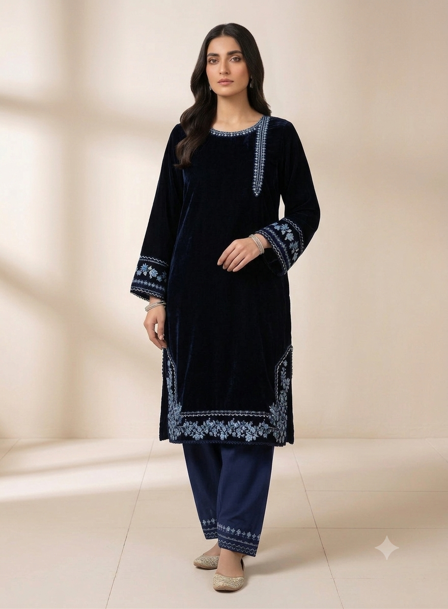 DHANAK 2PC STITCH HEAVY EMB