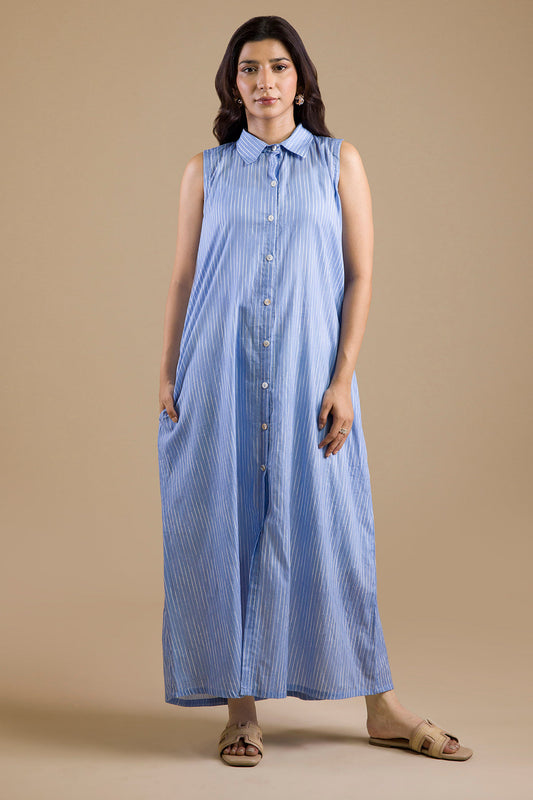 ZELLBURY 01PC TUNIC STITCH/BLUE-251376