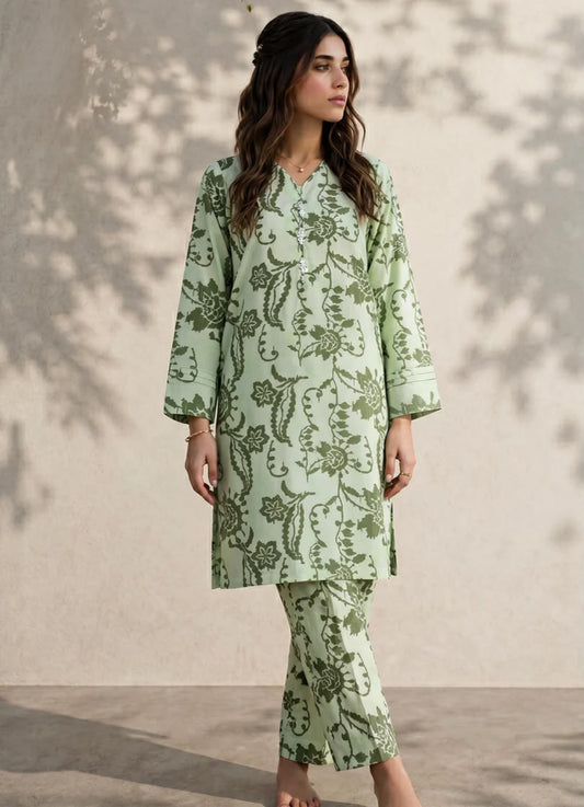 ZELLBURY 02 PC STITCH SUIT / light green 54