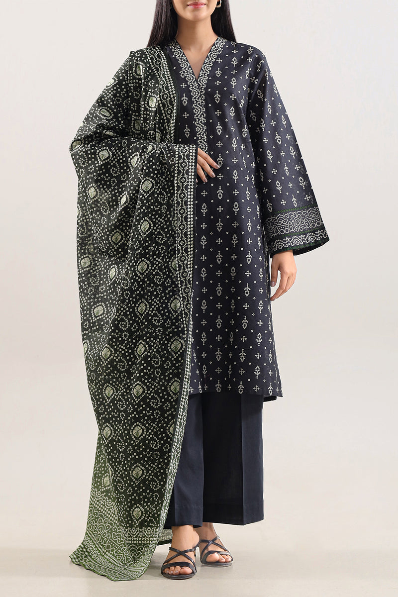 saya 03 pc stitch suit / black -749