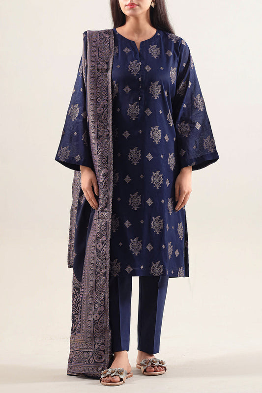 SAYA 03 PC STITCH SUIT / NAVY BLUE -136
