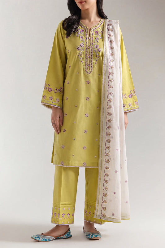 SAYA 03 PC STITCH SUIT / LIMI YELLOW -215