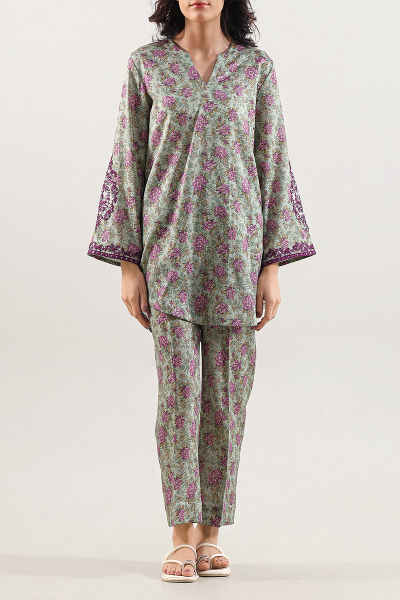 SAYA 02 PC STITCH SUIT / GREEN -2425