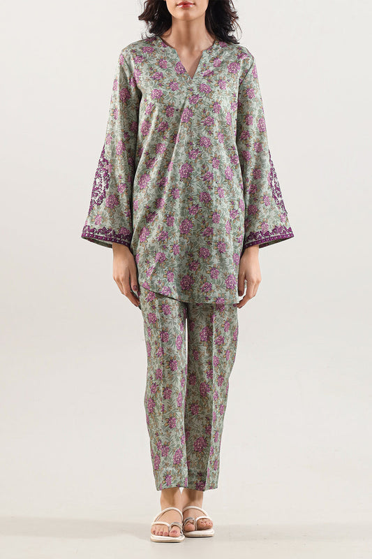 SAYA 02 PC STITCH SUIT / GREEN -2425