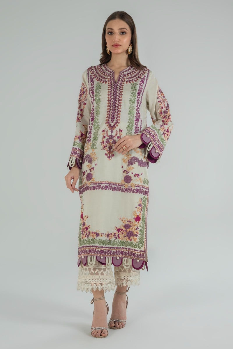 SANSAFINAZ 01 PC STITCH KURTI / MULTI / B-FRESH